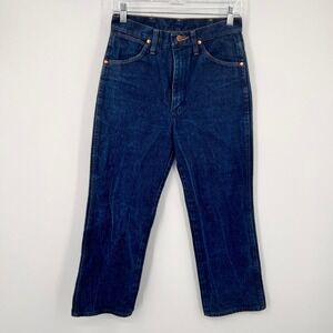 Wrangler 936DEN Cowboy Cut Slim Fit Jeans Dark Wash Indigo 29x25.5 High Rise